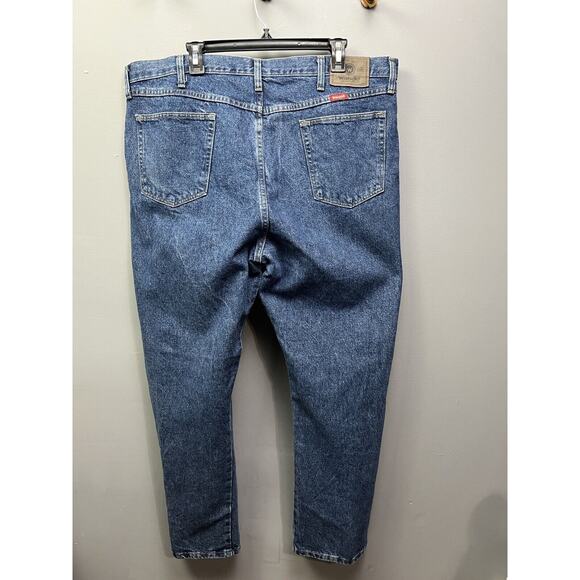 Wrangler Jeans Mens 42x30 BLUE DENIM Straight FIT 97501DS - Picture 2 of 6